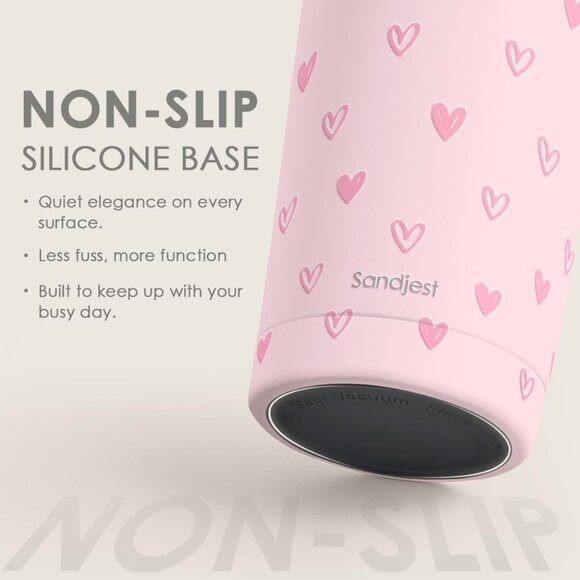 Heart Tumbler 20oz, Stainless Steel Travel Cup with Lid, Insulated Coffee Mug, H - Picture 5 of 7